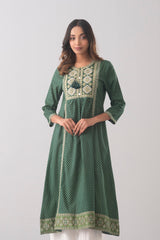 Smart Fit One-Piece Printed Ethnic Kurta