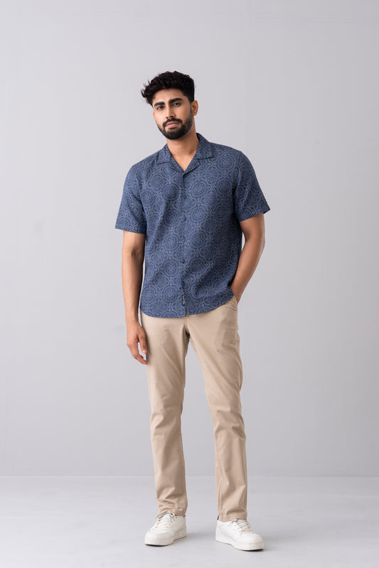 Regular Fit Printed Casual Shirt