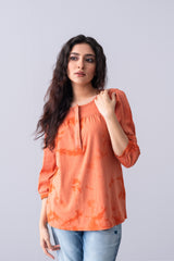 Relaxed Fit Embroidered Knit Top