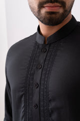 Regular Fit Embroidered Semi-Formal Panjabi