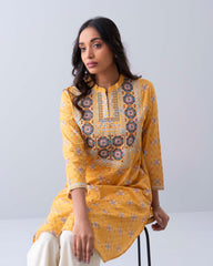 Smart Fit Embroidered One-Piece Ethnic Kurta