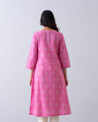 Smart Fit Printed One-Piece Ethnic Kurta