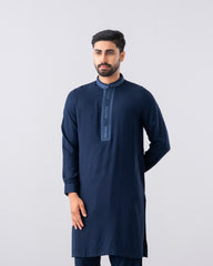Regular Fit Embroidered Semi-Formal Kabli Set