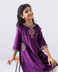 Princess Embroidered Ethnic Top (6-8 Years)
