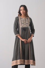 Smart Fit One-Piece Printed Ethnic Kurta