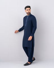 Regular Fit Embroidered Semi-Formal Kabli Set
