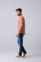 Slim Fit Striped Casual Shirt