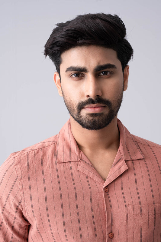 Slim Fit Striped Casual Shirt