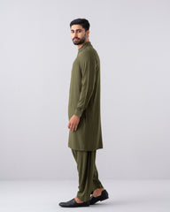 Regular Fit Embroidered Semi-Formal Kabli Set