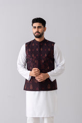 Regular Fit Embroidered Formal Waistcoat