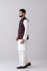 Regular Fit Embroidered Formal Waistcoat