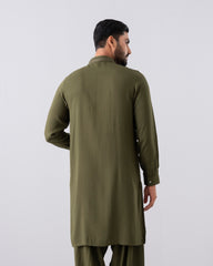 Regular Fit Embroidered Semi-Formal Kabli Set