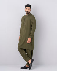 Regular Fit Embroidered Semi-Formal Kabli Set