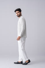 Regular Fit Embroidered Cotton Fatua