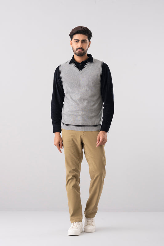 Regular Fit Single Jersey Sweater Vest