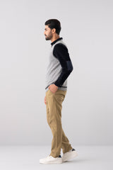 Regular Fit Single Jersey Sweater Vest