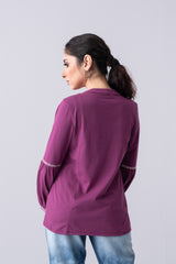 Relaxed Fit Short-Length Knit Top