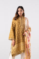 Smart Fit Embroidered Two-Piece Lawn with Silk Dupatta