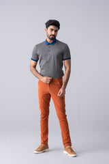 Regular Fit Jacquard Mercerised Polo Shirt