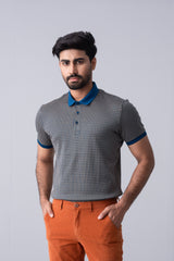 Regular Fit Jacquard Mercerised Polo Shirt