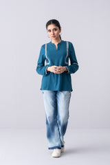 Relaxed Fit Short-Length Knit Top