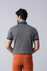 Regular Fit Jacquard Mercerised Polo Shirt
