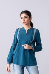 Relaxed Fit Short-Length Knit Top