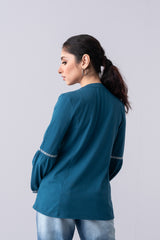 Relaxed Fit Short-Length Knit Top