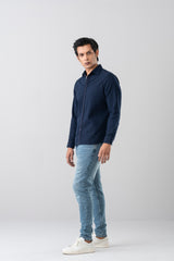 Regular Fit Textured Casual Shirt