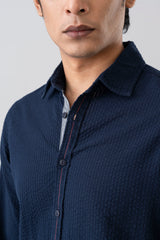 Regular Fit Textured Casual Shirt