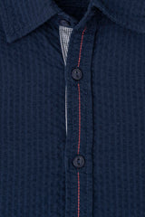 Regular Fit Textured Casual Shirt