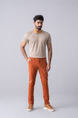 Regular Fit Jacquard Mercerised Polo Shirt