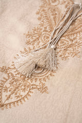 Relaxed Fit Embroidered Jacquard Cotton Lawn Kurta