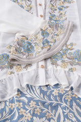 Smart Fit Embroidered Three-Piece Ethnic Set