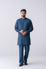 Regular Fit Blended Fabric Formal Kurta Set