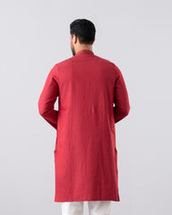 Regular Fit Embroidered Semi-Formal Panjabi