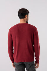 Regular Fit Full Sleeve V-Neck Sweater