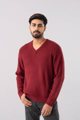 Regular Fit Full Sleeve V-Neck Sweater