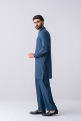 Regular Fit Blended Fabric Formal Kurta Set