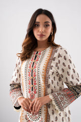 Smart Fit Embroidered and Digital-Printed Two-Piece Lawn