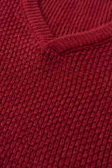 Regular Fit Full Sleeve V-Neck Sweater