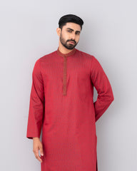 Regular Fit Embroidered Semi-Formal Panjabi