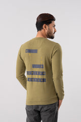 Regular Fit Towel Embroidery Brushed Fleece Sweatshirt