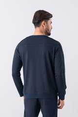 Waffle-Knit Sweatshirt - Athleisure