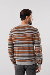 Regular Fit Yarn-Dyed Cotton Sweater