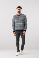 Regular Fit Yarn-Dyed Cotton Sweater