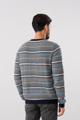 Regular Fit Yarn-Dyed Cotton Sweater