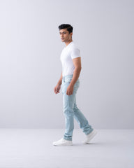 Straight Fit Blue Jeans