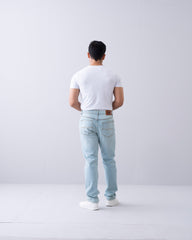 Straight Fit Blue Jeans