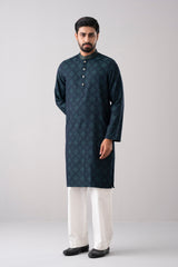 Regular Fit Embroidered Semi-Formal Panjabi